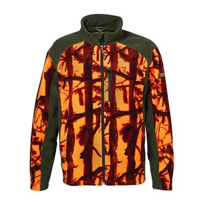 Blouson polaire de chasse pas cher camo orange percussion