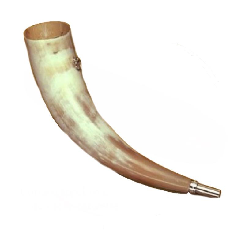 Corne d'appel de chasse en corne ronde - Longueur de 40 cm