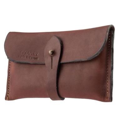 Etui cartouchie re 7 9 mm country sellerie cuir gras marron