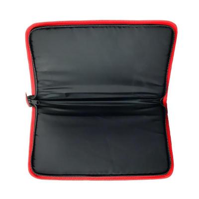 Etui rembourre pour arme de poing 35 x 22 cm noir et rouge