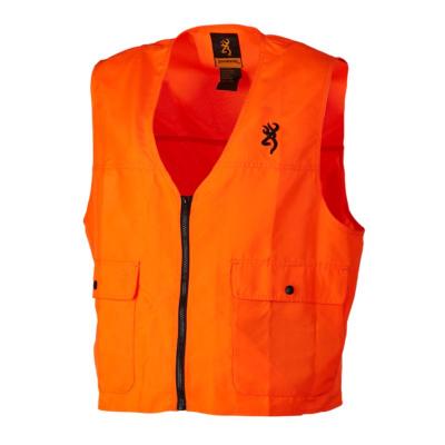 Gilet se curite de chasse blaze overlay orange fluo browning