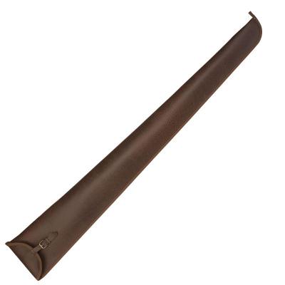 Housse fusil vinyl marron country sellerie 130 cm a sangle