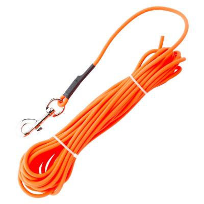 Laisse de dressage synthe tiques orange rondes 10 m chien