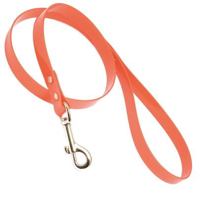 Laisse en hiflex orange fluo 1 05m pour chien de chasse