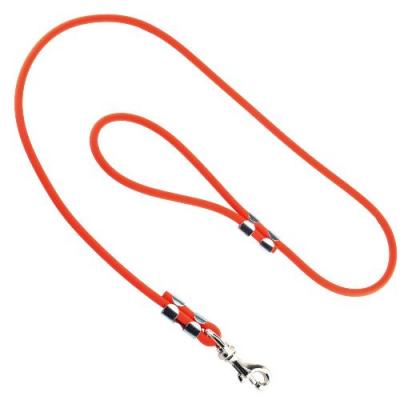 Laisse pour chien biothane orange tubulaire 90cm tre s solide