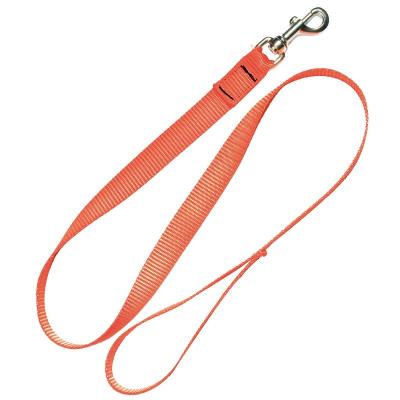 Laisse sangle en nylon orange fluo d une longueur de 120 cm