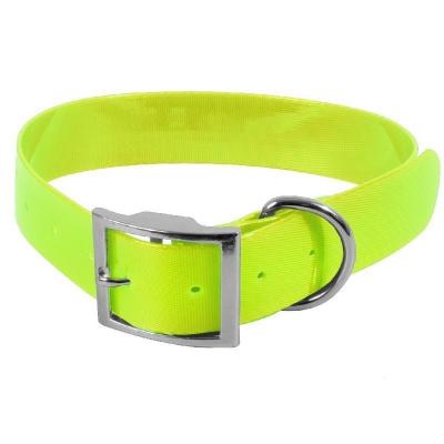 Large collier fluo chien de chasse en biothane helen baud 1