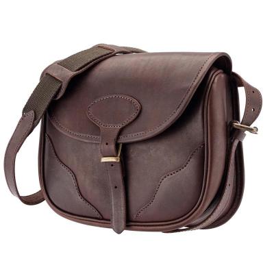 Sac a cartouches haut de gamme en cuir brun country sellerie