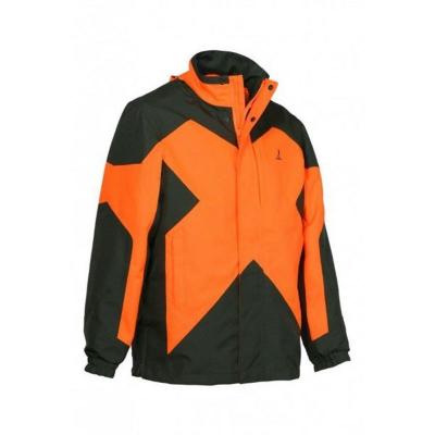 Veste de traque chasse percussion predator r2 kaki et orange